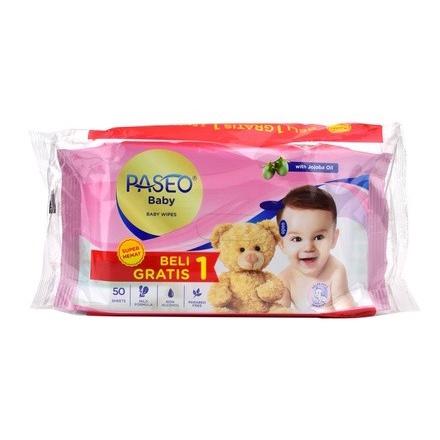 

Gratis Ongkir Tisu Basah Bayi Paseo Baby Wet Wipes 50'S Set Isi 2 Pak