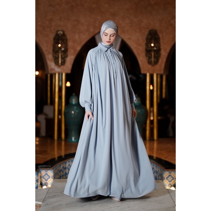 Dress Muslim Mandjha Ivan Gunawan - Brezzy Dress Blue Abaya gamis