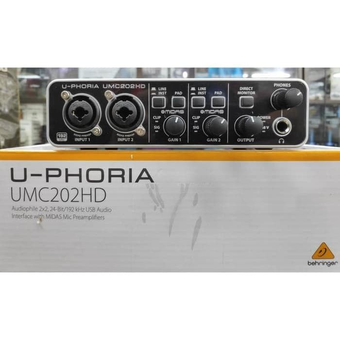 Behringer UMC 202 HD / UMC 202HD / UMC 202 Soundcard ORIGINAL