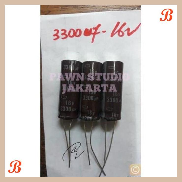 | PWS | KAPASITOR CAPACITOR ELCO 3300UF 16V 3300 UF 16 V 3300 16V