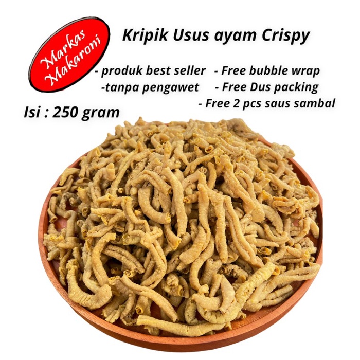 

Kripik Usus Crispy 250Gr