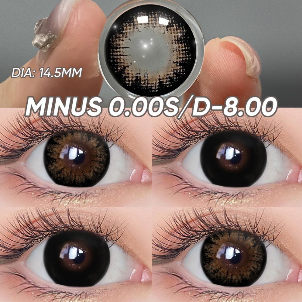 PREMIUM [0.00~-8.00] Softlens Minus 14.5MM,  Soflens Minus Hitam, Softlens Mata Normal,  Lensa Konta