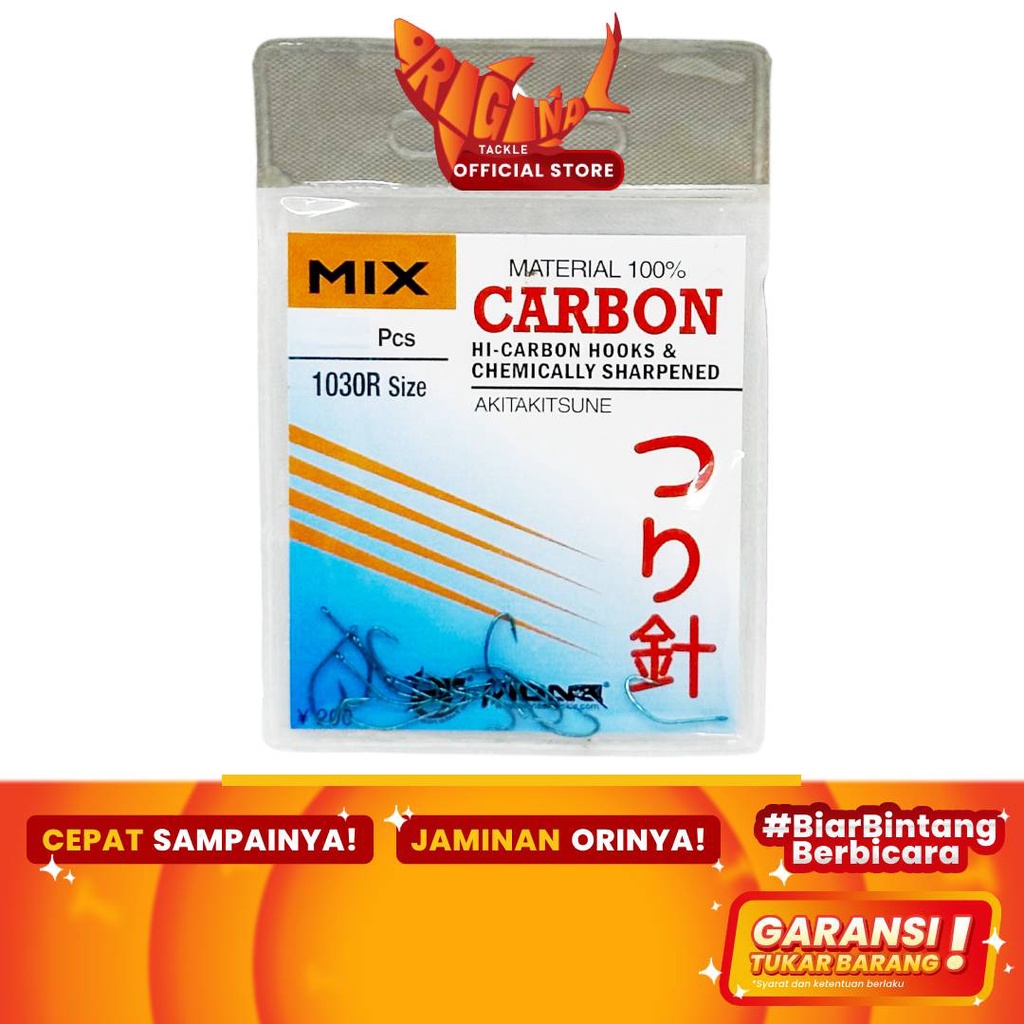 Kail Hook Pancing Akita Kitsune 1030R Mix Carbon Pioneer 1 2 5 6 7 8 9 10 11 12 0.8 3 4