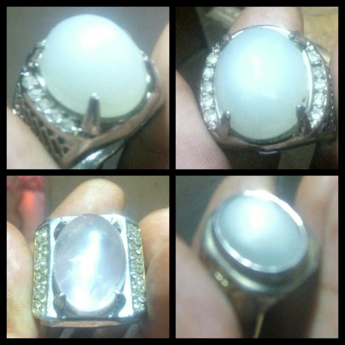 [Baru] Big Size Natural Star Moonstone Biduri Bulan Original Asli Alam Terbaru