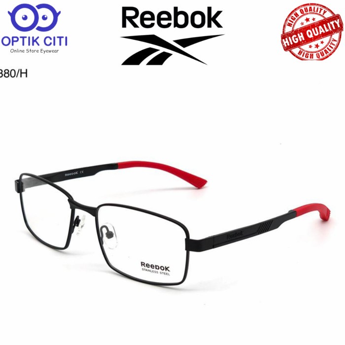[Baru] Frame Kacamata Pria Sporty Reebok 80380 Ada Pegas Grade Original Limited