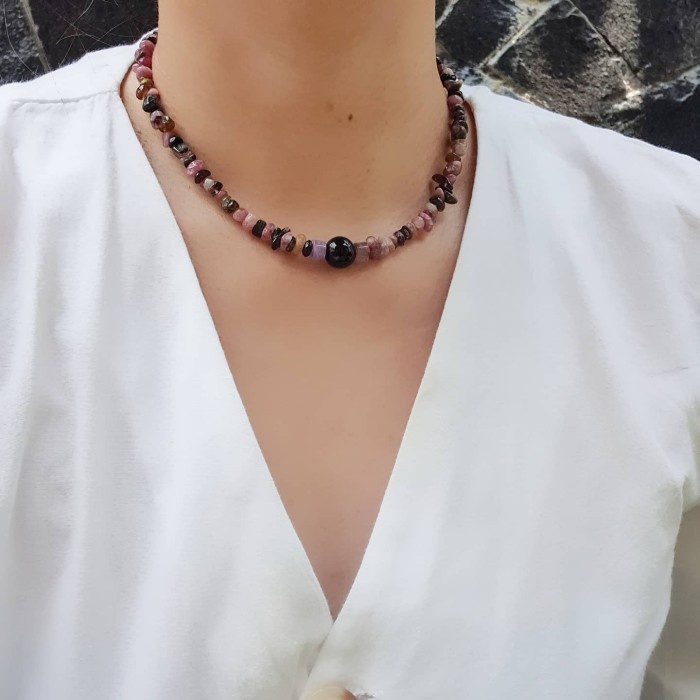 [Baru] Tourmaline Choker Necklace / Kalung Choker Batu Tourmaline Terbaru