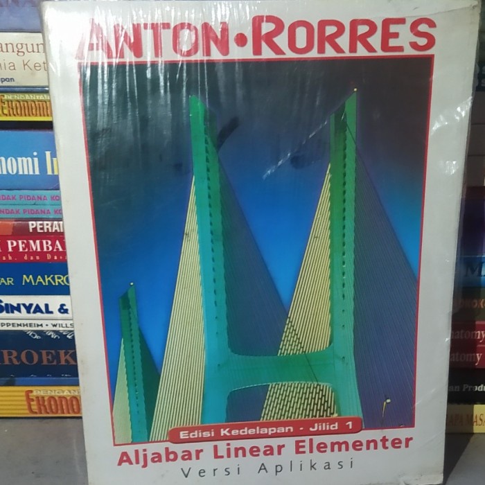 [COD] Buku Aljabar Linear Elementer Anton Rorres Edisi 8 Original Terbaru