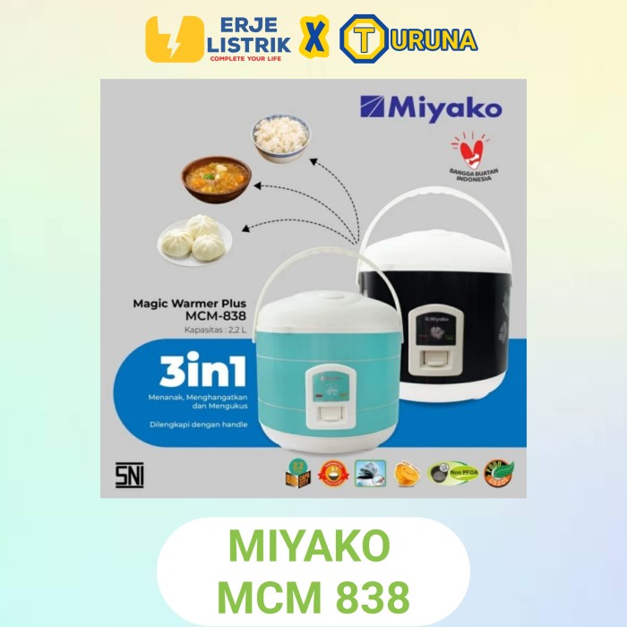[New Ori] Miyako Mcm838 Rice Cooker 22 Liter Magic Com Miyako Mcm 838 Mcm-838 Diskon