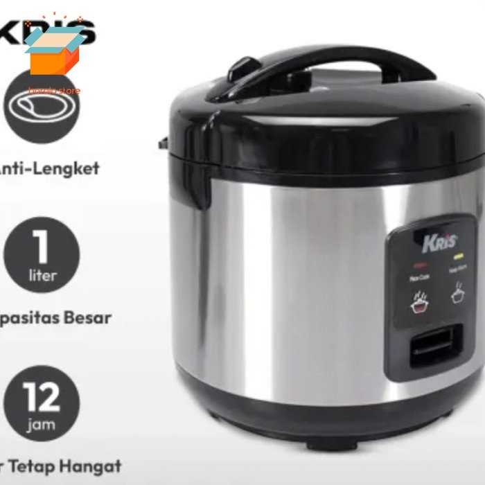 [New Ori] Rice Cooker 1L/Deluxe Rice Cooker Kris - Silver Limited