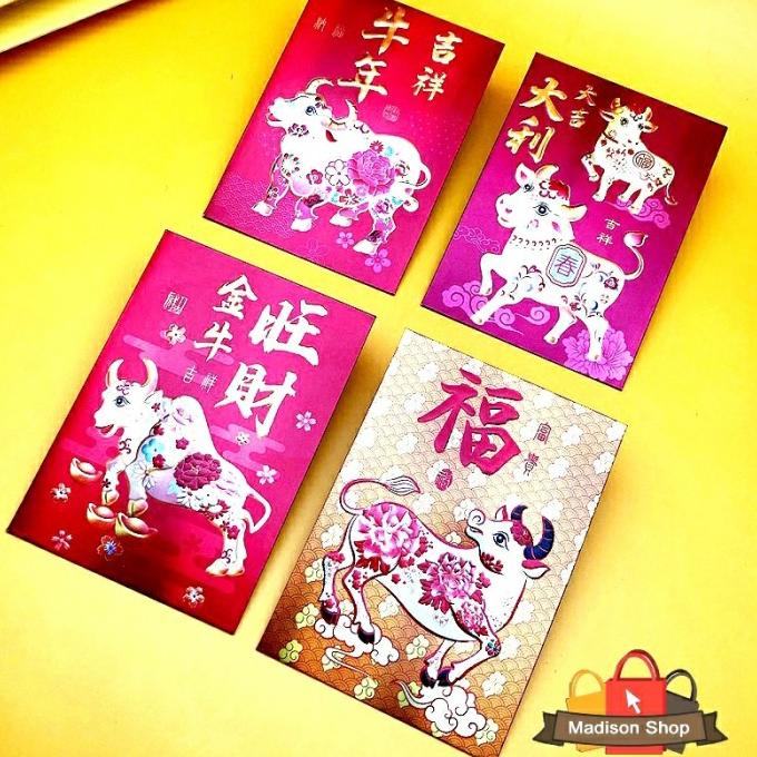 

Sk3004 Angpao Kerbau Pendek Isi 4 Hologram Kilap Ampao Imlek Murah Limited Edition