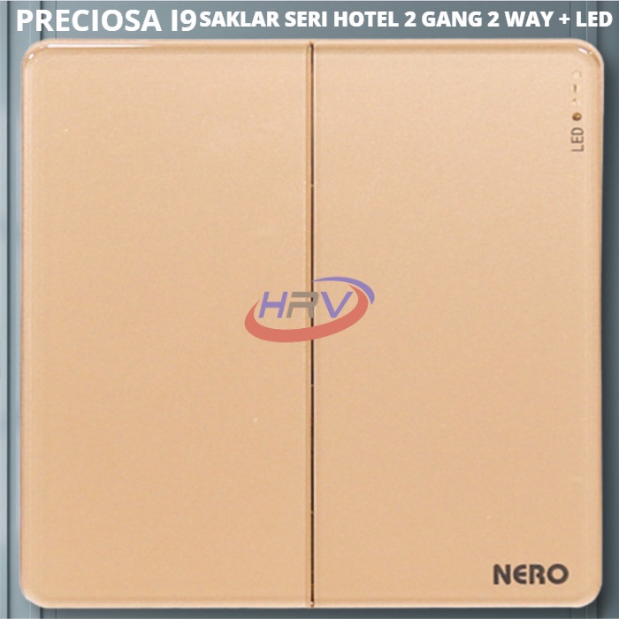 [New] Preciosa I91622D-Gold Saklar Seri Hotel Nero Terbatas