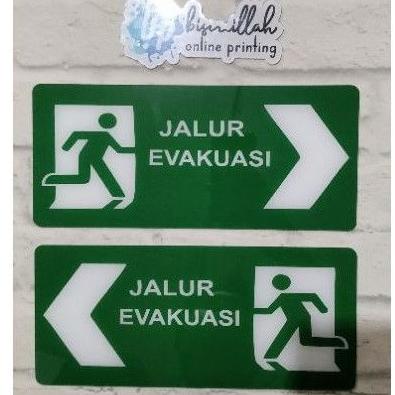 

Miliki Akrilik jalur evakuasi uk 27*12 cm print UV