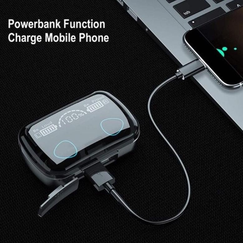 Trendy Wireless Earphone TWS M10 TWS Powerbank 3500mAh LED Display BT 5.1 True Wireless Earbuds IPX4