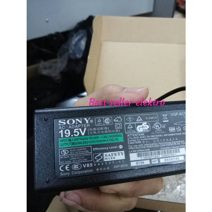 [Ori] Adaptor Led Tv Sony Bravia 19.5V Original Terbatas