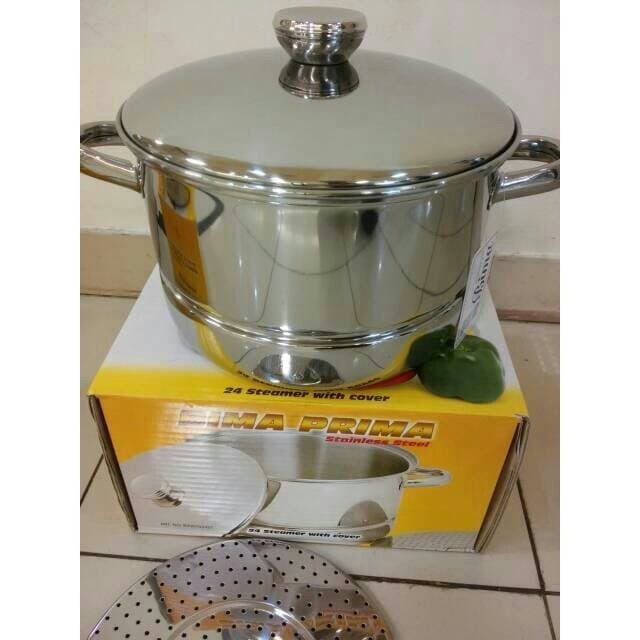 [Ori] Panci Kukus Bima 26 Cm - Steamer With Cover -Dandang Terbaru