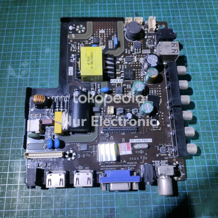 [Ori] Mainboard Led Tv Akari Le-32V90 / Tp.V56.Pb816 Limited