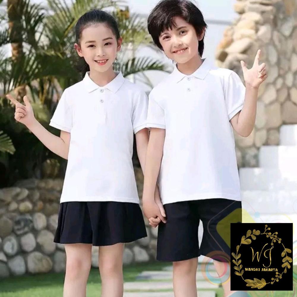 Berkualitas Kaos Kerah Anak-Anak / Wangki Anak / Polo Shirt Unisex Anak-Anak / Polo Anak 