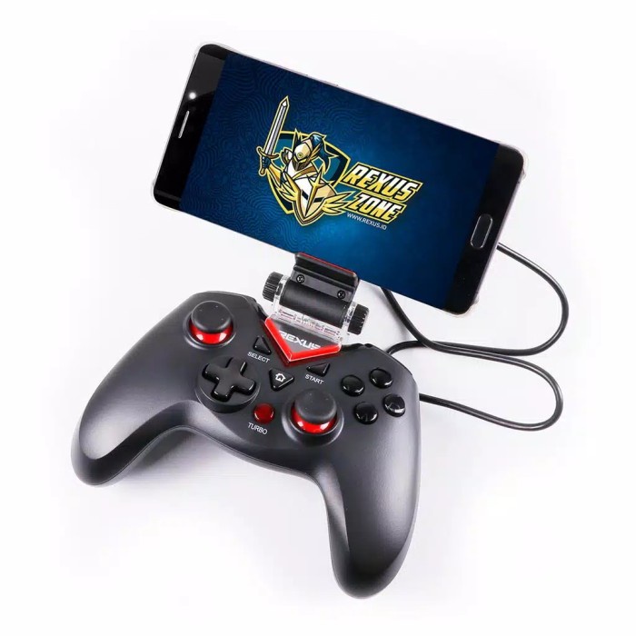 [Original] Gamepad Stick Rexus Gx2 Pro Gaming Gamepad With Phone Holder Original Terbaru