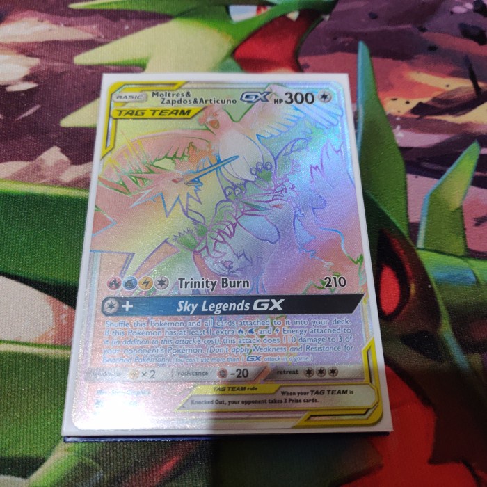 ✅COD Kartu Pokemon Tcg En Articuno Zapdos Moltres Tag Gx Hr Hidden Fates Diskon