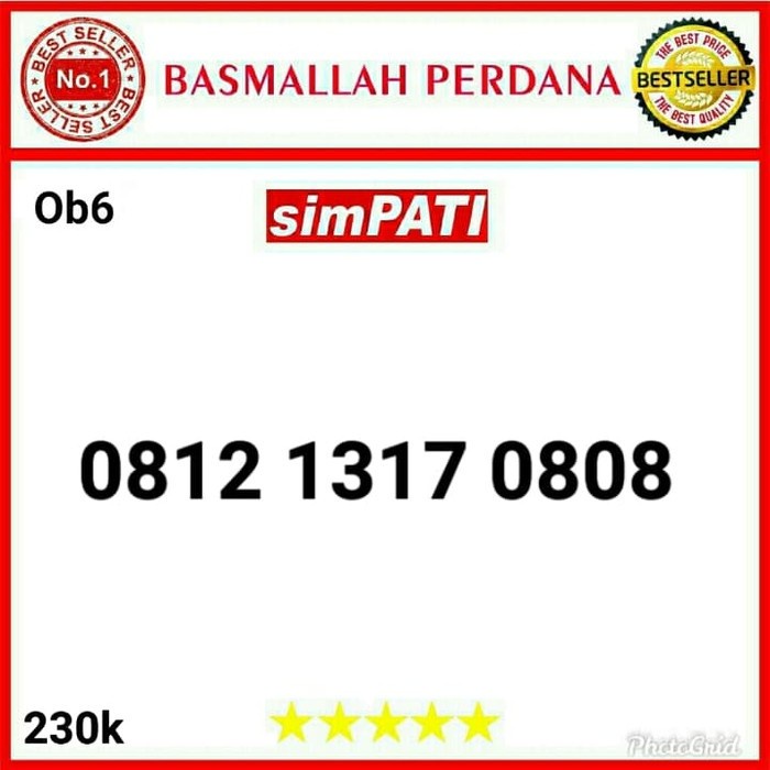 ✅COD Nomor Cantik Simpati Abab 0808 0812 1317 0808 Bo6 Terbaru