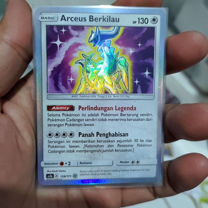 ✅COD Kartu Pokemon Ind Arceus Berkilau Berkualitas