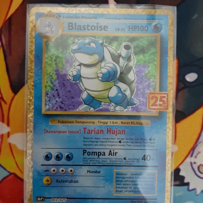 ✅COD Blastoise 25Th Anniversary - Pokemon Tcg Indonesia Berkualitas