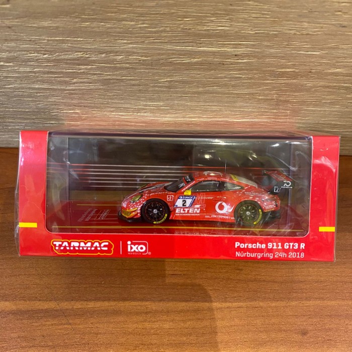✅COD Tarmac Works Porsche 911 Gt3 R Nurburgring 24H 2018 Red Tarmac Terbatas