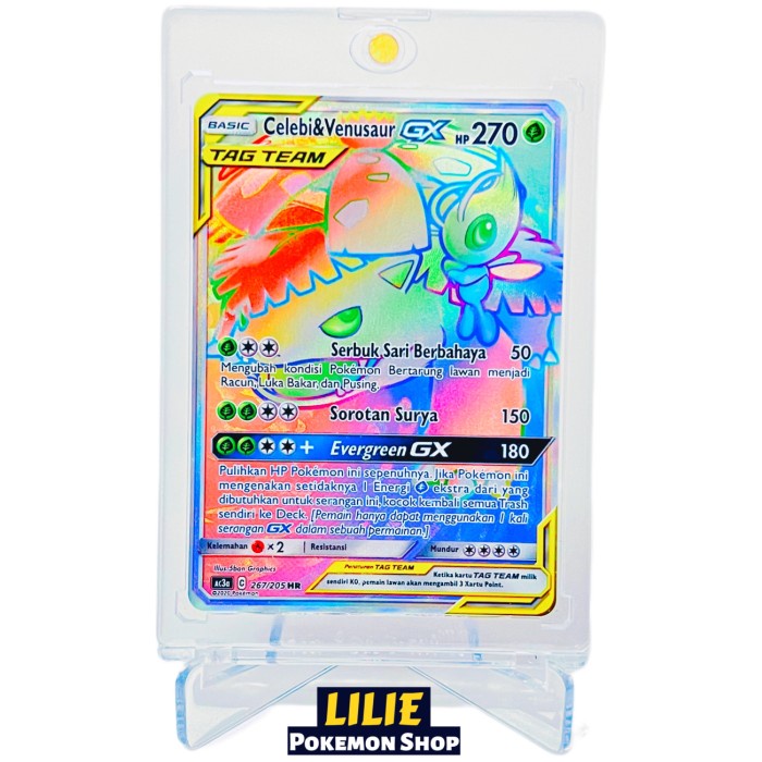 ✅COD Celebi  Venusaur Gx Hr - Pokemon Tcg Indonesia Terbaru