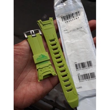 ✅New Ori Tali Band Strap Casio Protrek Original Prg-110C-3V Prg 110C 3 Hijau Limited