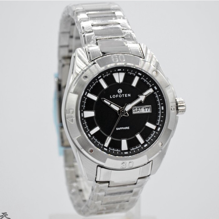✅New Ori Lofoten F-6505Ms - Jam Tangan Pria Original - Sapphire Silver Black Terbaru