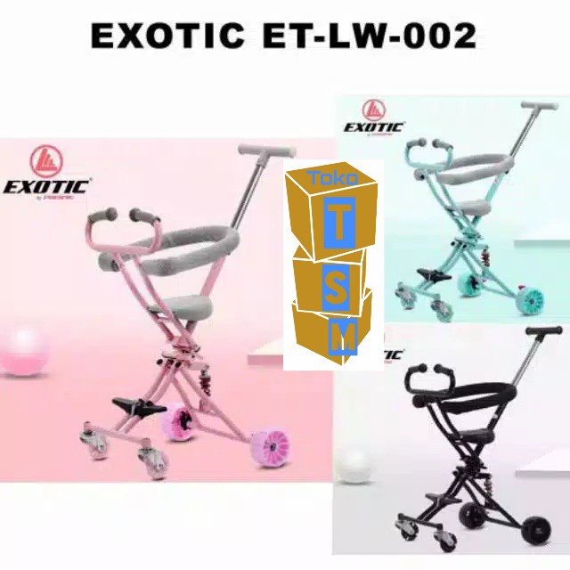 ✅New Ori Kursi Dorong Anak Mini Trike Stroller Exotic Lw.002 Bisa Dilipat Limited