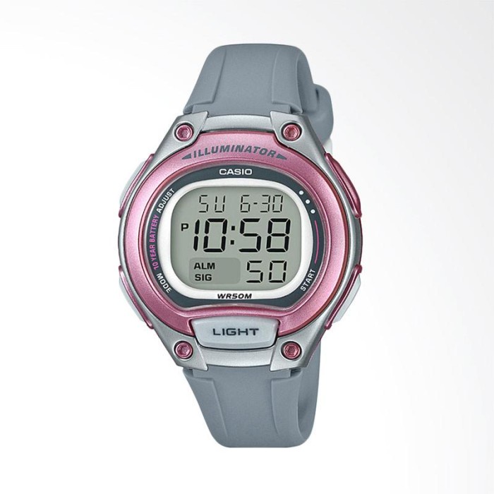 ✅New Ori Casio Sport Lw-203-8Avdf Jam Tangan Wanita - Grey Pink Edition Terbaru