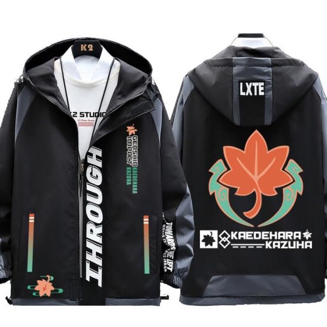 Best Seller Jaket Kaedehara Kazuha Anime Hoodies Unisex Autumn