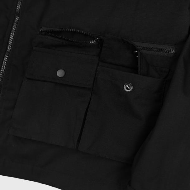 100% New Black Damen - Parka - Jaket Army - Jaket Epidemic Happy