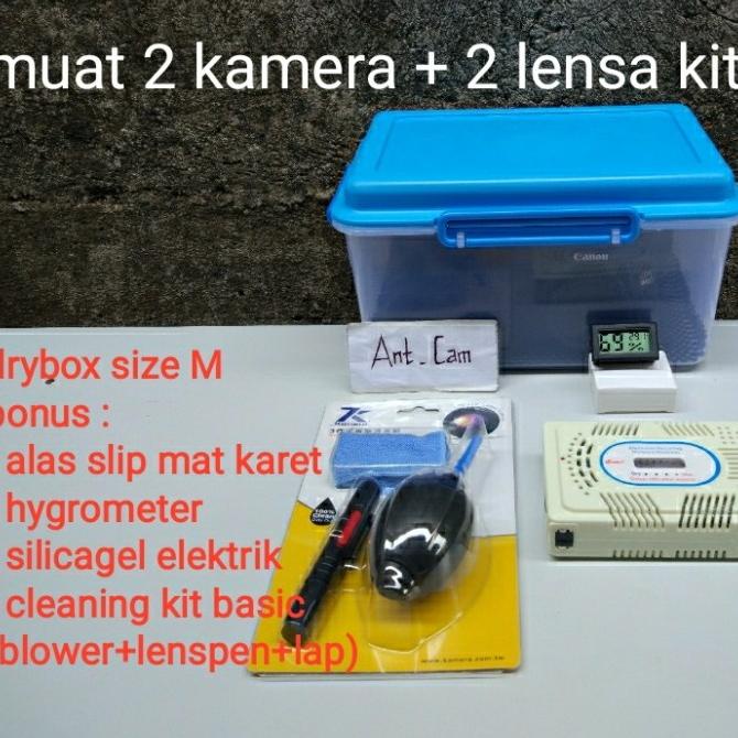 drybox dry box penyimpanan lensa kamera Canon Nikon Fujifilm eos sony