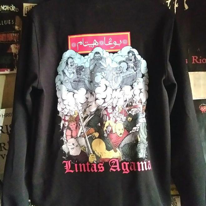 Jaket Musik Jaket Band Bunga Hitam