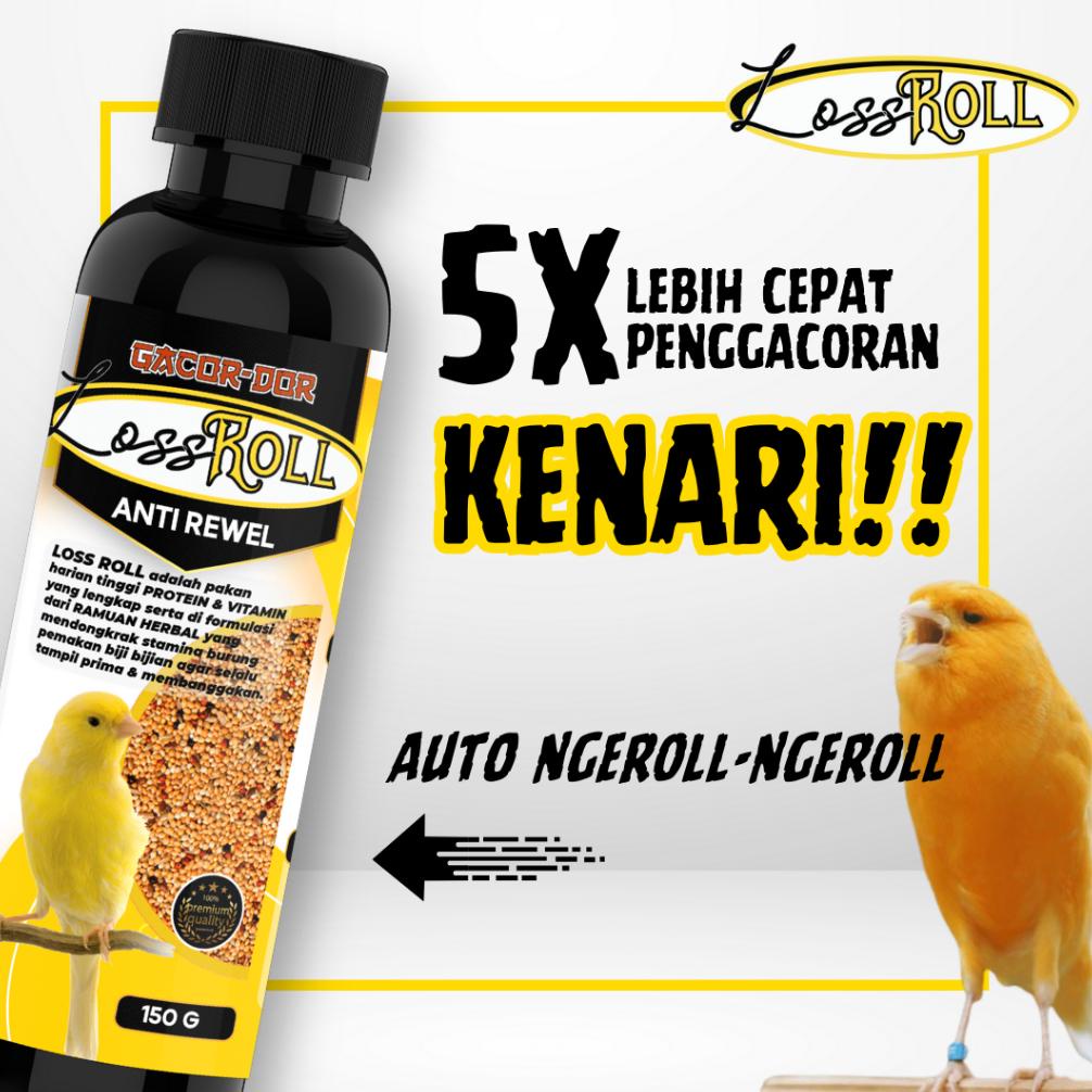 Best GACOR DOR - Loss Roll - Kenari, Lovebird & Burung Pemakain Biji-bijian ( PAKAN MULTIVITAMIN ) ,