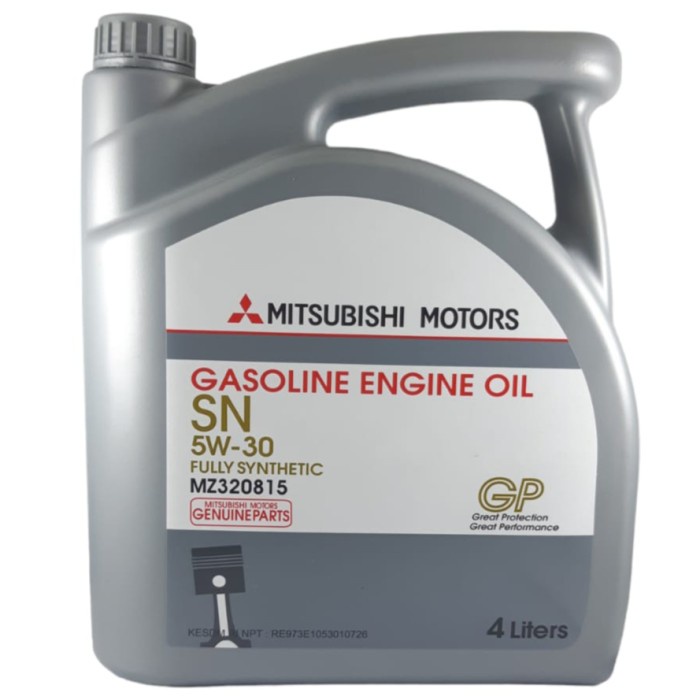✨Baru Oli Mesin Mitsubishi Sae 5W-30 Sn Fully Synthetic Gasoline Galon Diskon