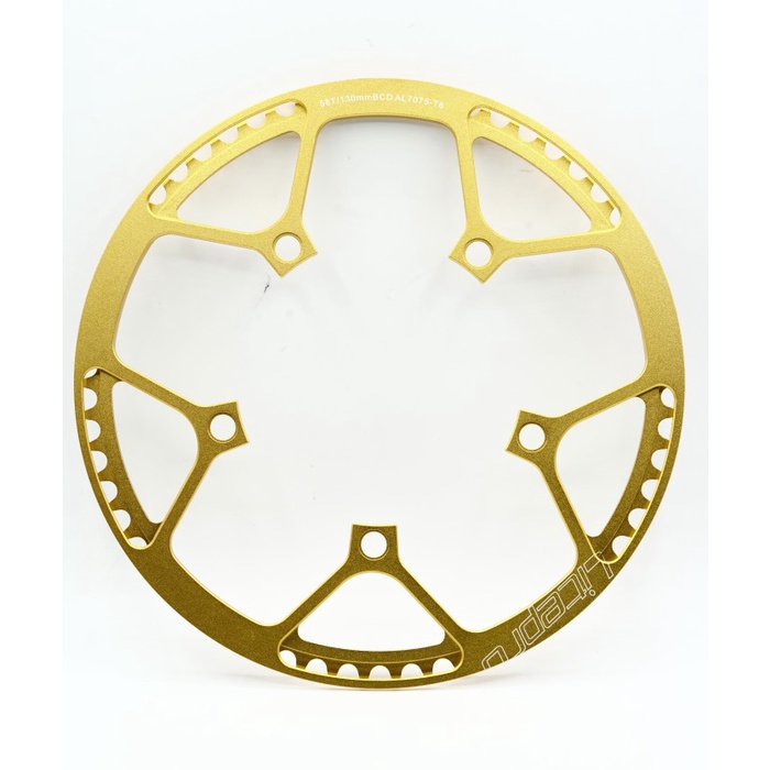 [Baru] Litepro Chainring 58T 130Mm Crankset Gold Ultralight Folding Bike Terbatas