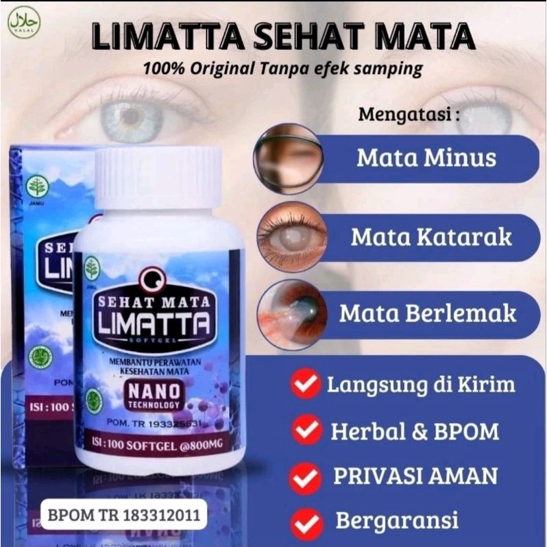 LIMATA SOFTGELL - Menyehatkan mata mengatasi mata minus juga mata Rabun