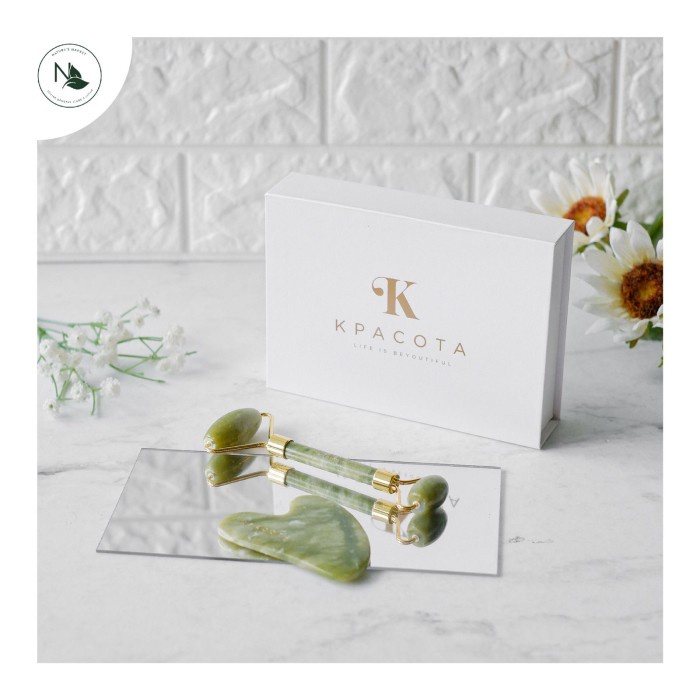 [New Ori] Kpacota Face Roller And Gua Sha - Green Terbaru
