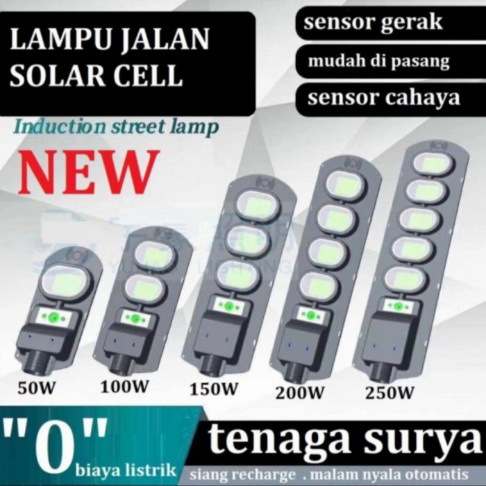 [New] Lampu Jalan Pju Solar Sel Panel Surya 150W 150W Solar Sel Led Limited