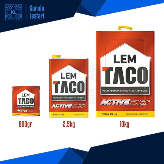 Lem Taco / Lem Kuning Serbaguna / Lem Hpl Vinyl 2,5 Kg