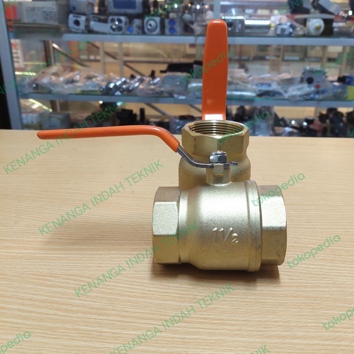 [Original] Ball Valve Kuningan Onda 1-1/2 Inch / Stop Kran Onda Brass Terbatas