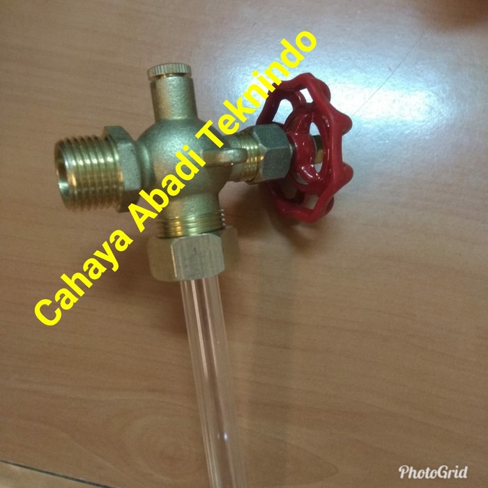 [Original] Kran Penduga Kuningan 1/2 1Set  Pipa Kran Kaca Kuningan Terbatas
