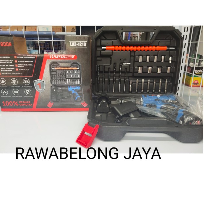 ✅COD Mesin Bor Obeng Charger Edon Lv3-1210 Terbatas