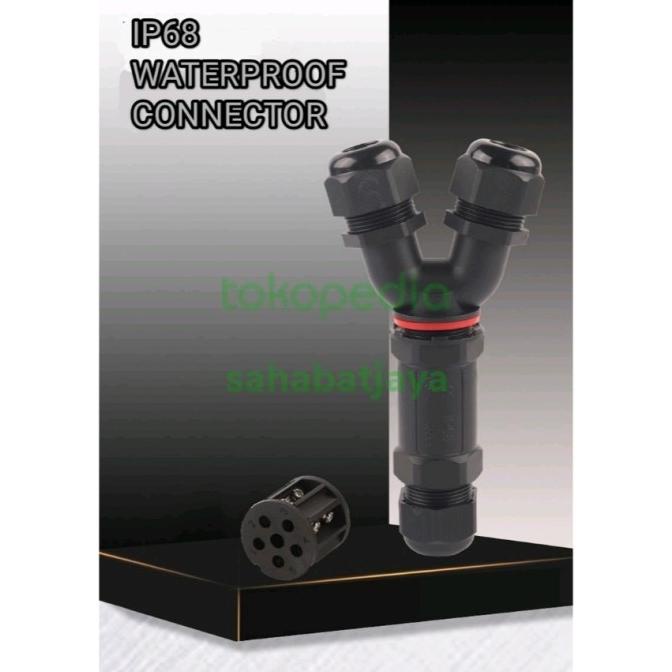 Sambungan Kabel Y IP68 WATERPROOF CONNECTOR Konektor kabel Tahan Air