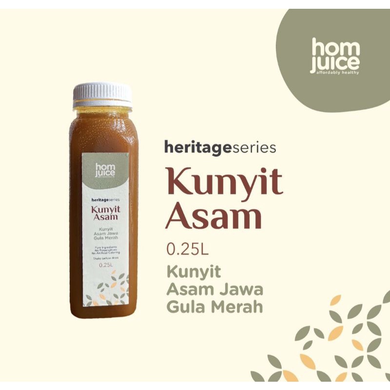 

Jus Sehat Jus Detox Cold Pressed Juice | Homjuice Kunyit Asam 250ml Jamu Tradisional Tanpa Pengawet