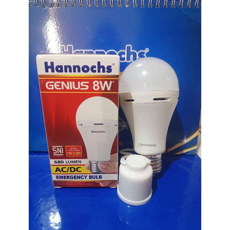 Hannochs Genius 8 Watt Lampu Led Emergency