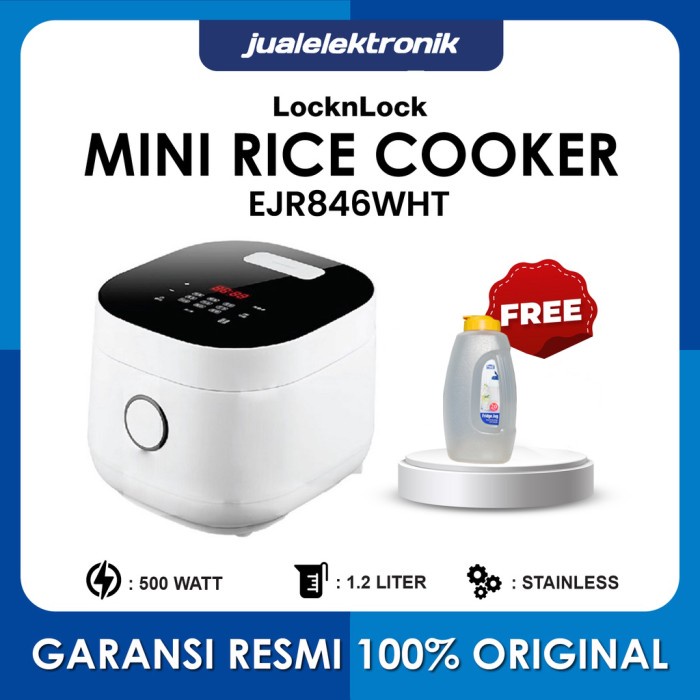 ✨Original Locknlock Ejr846Wht – Rice Cooker Low Sugar 3 Liter White Diskon